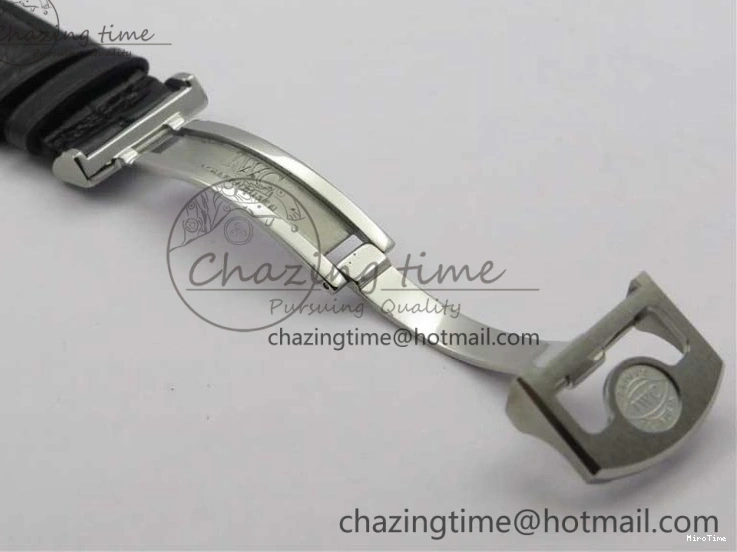 MIROTIME 0314 Portugieser Perpetual Calendar IW503301 V9F 1:1 Best Edition Silver Dial on Black Leather Strap A EyeCatching 7116